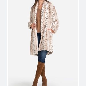 Johnny Was Artic Lynx Faux Fur Coat